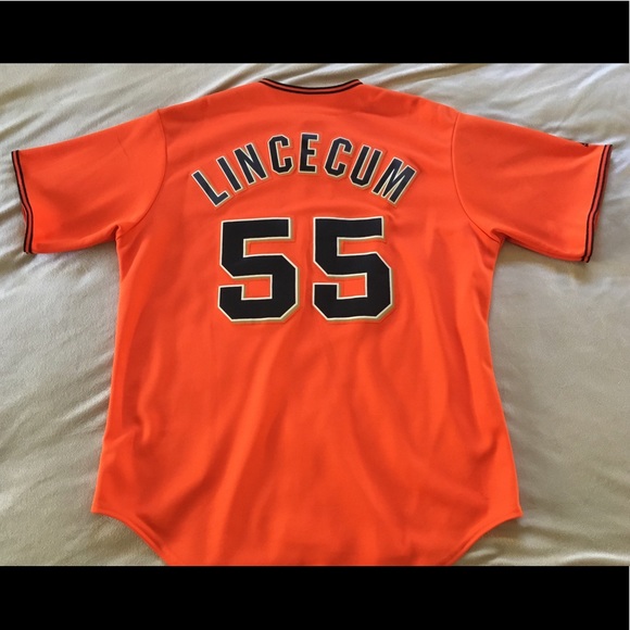 Orange SF Giants Lincecum Jersey SOLD ELSEWHERE - Picture 2 of 8